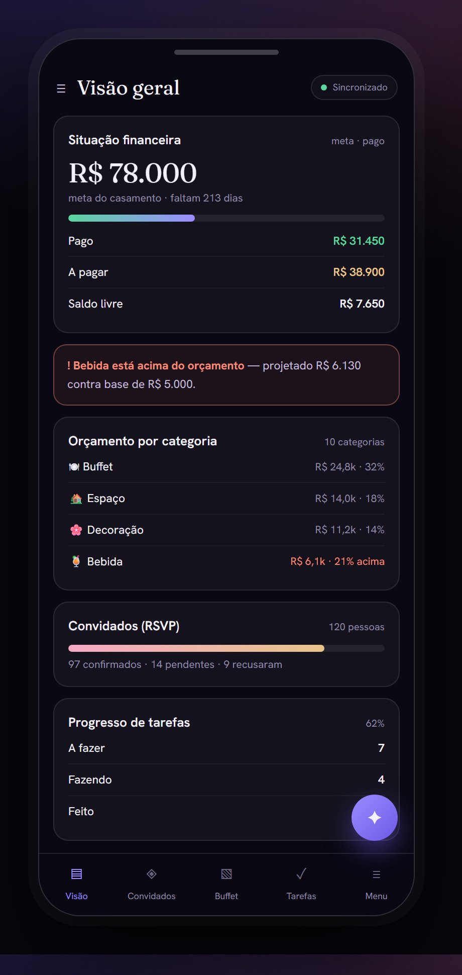 A mesma visão no celular, na hora de decidir dentro da loja.