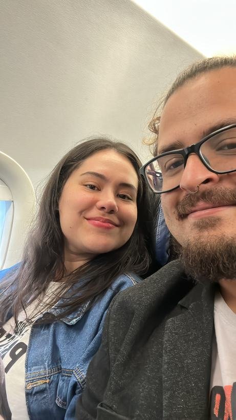 Primeira viagem de avião juntos
